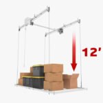 E-Z Storage 4′ x 8′ Retractable Ceiling Storage Garage Lift - Image 2