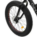 Ecotric Cheetah 26 Fat Tire Beach Snow Electric Bike - Matt Black - Image 4