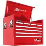 Firebrick Homak 36″ H2PRO Series 8 Drawer Top Chest