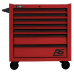 Black Homak 36" RS Pro 7 Drawer Rolling Cabinet
