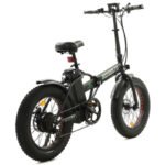 Ecotric 48V Portable and Folding Fat Ebike with LCD Display - Matt Black - Image 2