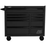 Black Homak 41" RS Pro 9 Drawer Rolling Cabinet