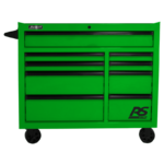 Forest Green Homak 41" RS Pro 9 Drawer Rolling Cabinet