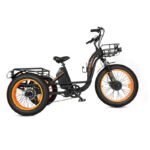 Ecotric 48V Tricycle Electric Bike with Front Basket + Rear Rack - Image 4