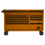 Saddle Brown Homak 54" RS Pro 10 Drawer Rolling Cabinet