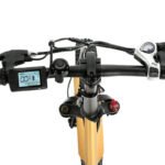 Ecotric 48V Gold Portable and Folding Fat Ebike with LCD Display - Image 7