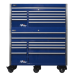 Midnight Blue Homak 60” Big Dawg HXL Pro Series Roller Cabinet with Stainless Steel Top