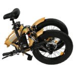 Ecotric 48V Gold Portable and Folding Fat Ebike with LCD Display - Image 5