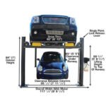 Atlas PREMIUM 408SL 4 Post Lift + RJ35 Sliding Jacks Combo - Image 5