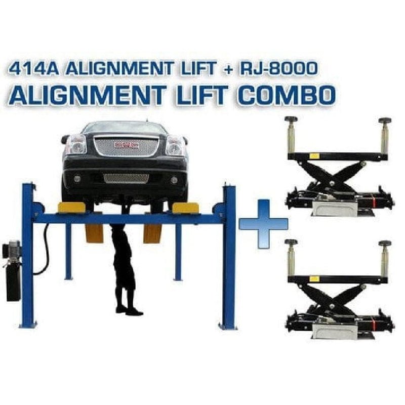 Atlas-414A-Lift-RJ8-Jacks Atlas 414A Alignment Lift + RJ8 Rolling Jacks Combo - Image 1