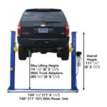 Atlas 9KBPX 9,000 lb Baseplate 2 Post Lift - Image 6