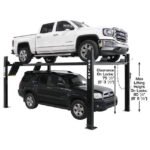 Atlas ALI Certified APEX9 4 Post Lift + RJ6 Rolling Bridge Jacks Combo - Image 2