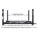 Atlas ALI Certified APEX9 4 Post Lift + RJ6 Rolling Bridge Jacks Combo - Image 6