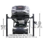 Atlas ALI Certified APEX9 4 Post Lift + RJ6 Rolling Bridge Jacks Combo - Image 4