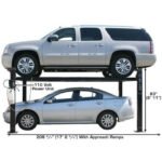Atlas Garage PRO8000 8,000-lb 4-Post Storage Lift + Pro-Floor 8-Piece Panel Set Combo - Image 5