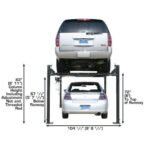 Atlas Garage PRO8000 8,000-lb 4-Post Storage Lift + Pro-Floor 8-Piece Panel Set Combo - Image 4