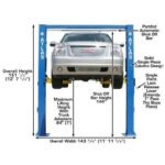 Atlas OHX10000X 10,000 lb Extra Tall 2-Post Lift - Image 3