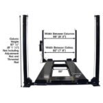 Atlas PRO8000EXT-L 4 Post Lift + RJ35 Sliding Jacks Combo - Image 9