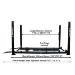 Atlas PRO8000EXT-L 4 Post Lift + RJ35 Sliding Jacks Combo - Image 10