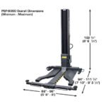 Atlas PSP-6000 6,000 lb Portable Single Post Lift - Image 6