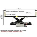 Atlas PX16A Scissor Alignment Lift and RJ8 Rolling Jack Combo - Image 22
