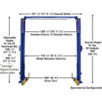 Atlas Platinum PVL10 ALI Certified 10,000 lb Overhead 2 Post Lift - Image 6