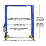 Atlas Platinum PVL12 ALI Certified 12,000 lb Overhead 2 Post Lift - Image 2
