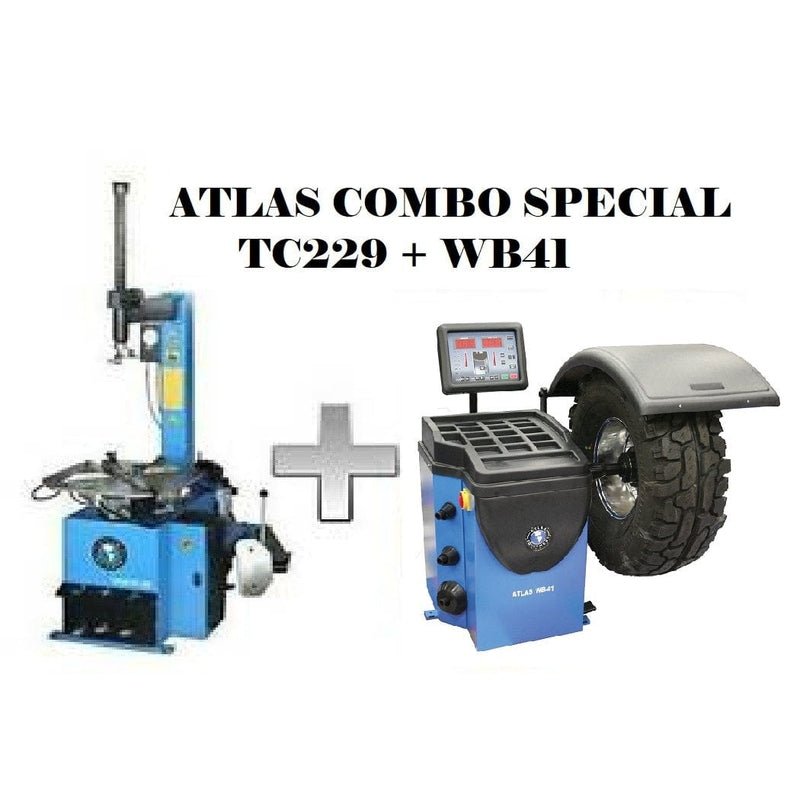 Atlas-TC229_WB41-Combo5 Atlas TC229 Tire Changer + WB41 Wheel Balancer Combo Package - Image 1