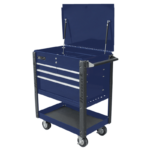 Dark Slate Gray Homak 35" Professional 4 Drawer Service Cart