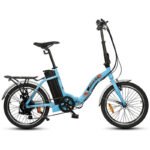 Ecotric UL Certified 20inch Blue Starfish Portable and Folding Electric Bike - Image 2