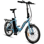 Ecotric UL Certified 20inch Blue Starfish Portable and Folding Electric Bike - Image 3