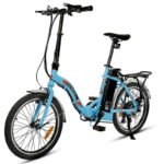 Ecotric UL Certified 20inch Blue Starfish Portable and Folding Electric Bike - Image 5