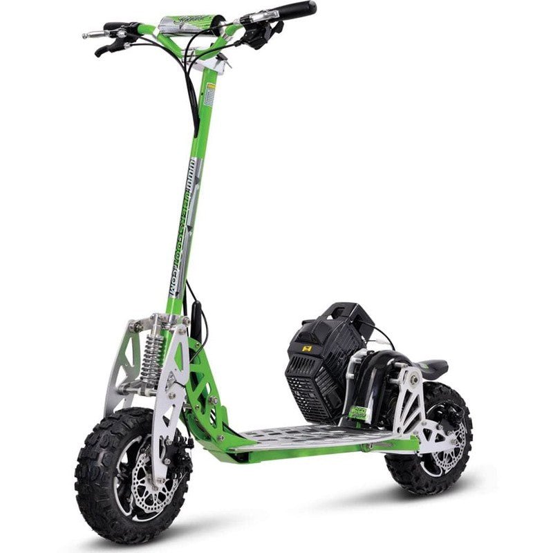 Evo-70X_Green MotoTec/UberScoot 70x 2-Speed Gas Scooter Green - Image 1