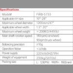 Fortisky FWB-5733 Fully Automatic Truck/Car Wheel Balancer w/Lifting Cart - Image 4
