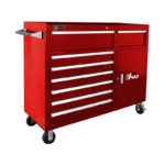 Dark Red Homak 56" H2Pro 8 Drawer with 2 Drawer Comp Roller Cabinet