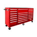 Firebrick Homak 72” H2Pro Series 21 Drawer Roller Cabinet