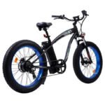 Ecotric UL Certified Hammer Electric Fat Tire Beach Snow Bike - Blue - Image 5
