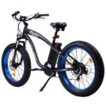 Ecotric UL Certified Hammer Electric Fat Tire Beach Snow Bike - Blue - Image 6