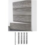 StoreWall | 4′ Heavy Duty Slatwall (4pcs) + Installstrips - Image 3