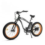 Ecotric UL Certified Hammer Electric Fat Tire Beach Snow Bike - Orange - Image 2