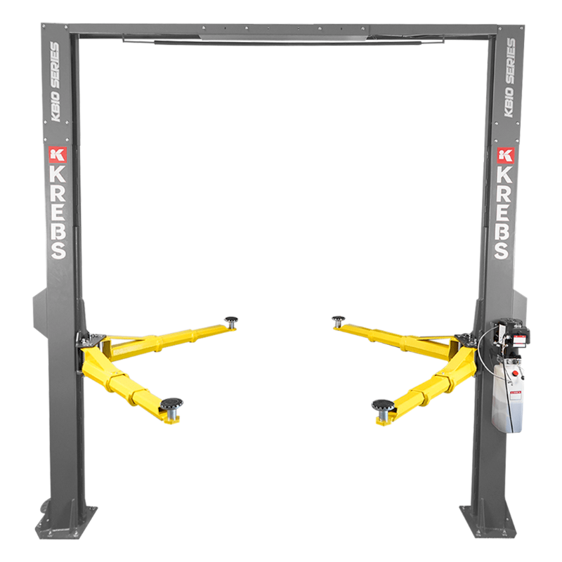 KREBS-KB10_H-11800004-10000lb-2-Post-Lift-Light_Gray KREBS KB10/H 11800004 10,000lb 2-Post Automotive Lift Light Gray