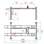 Katool KT-4H120X 12,000 lbs Heavy Duty Four Post Lift - Image 7