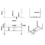 Katool KT-4H850 8,500lbs Heavy Duty 4 Post lift - Image 14