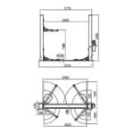Katool KT-H120D 12,000lbs Two Post Lift Single Lock Release Auto Lift Car Lift - Image 3
