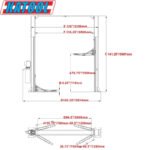 Katool KT-M110 Two Post Clear-floor Vehicle Lift 11,000lbs - Image 5