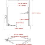 Katool KT-M120 Two Post Clear-floor Vehicle Lift 12,000lbs - Image 4