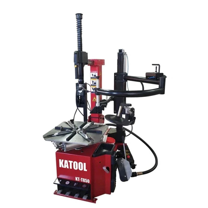 Katool-KT-T850-Tire-Changer-Machine Katool KT-T850 Tilt-Arm Wheel Clamp Tire Changer Machine - Image 1