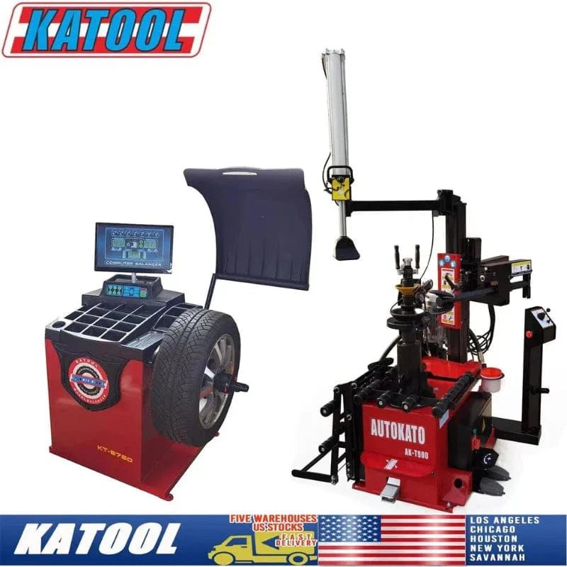 Katool-KT-T900-KT-B750-Combo Katool KT-T900 Tire Changer with Wheel Balancer KT-B750 Combo - Image 1