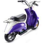 MotoTec 24v Electric Moped Purple - Image 2
