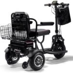 MotoTec Folding Mobility Electric Trike 48v 1000w Dual Motor Lithium Black - Image 5
